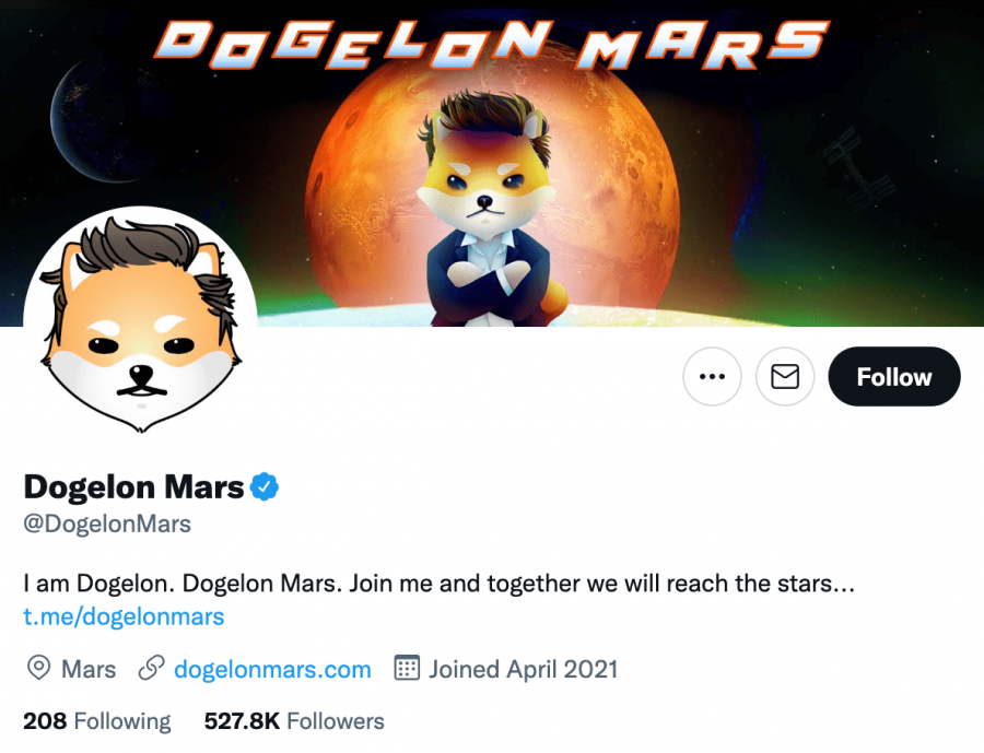 Dogelon Mars Twitter