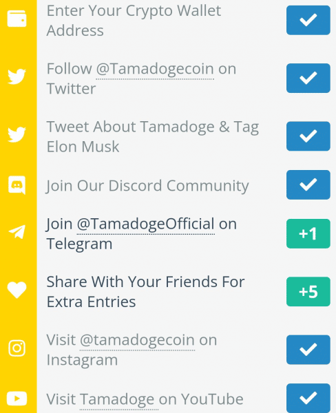 Tamadoge crypto airdrop