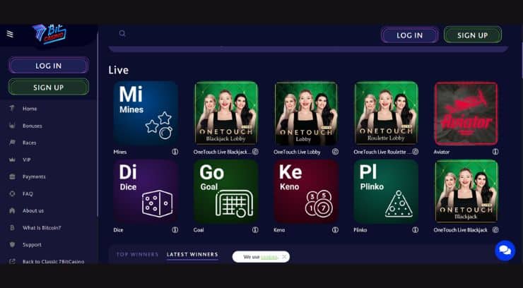 7Bit casino games live dealer