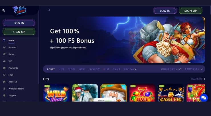 7Bit homepage review 