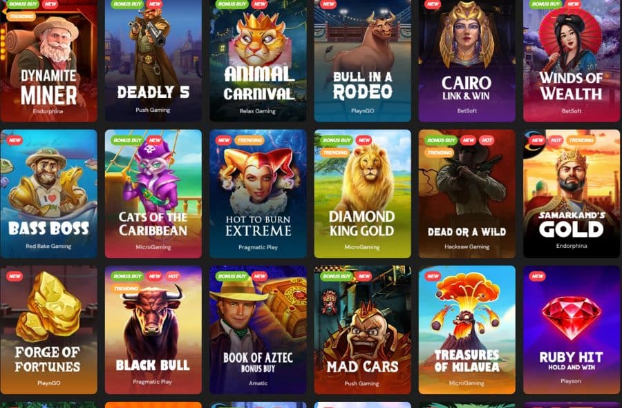 Fortunejack slot games