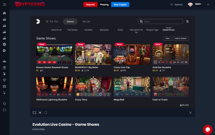 Game Shows at Online USA Casinos