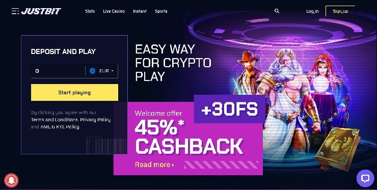 Justbit Casino review