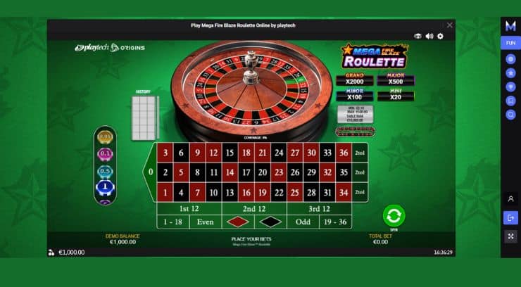 Mirax casino games roulette