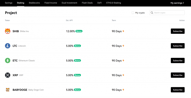 OKX Staking