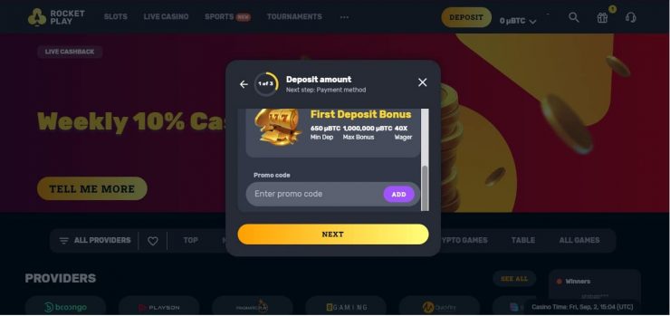 rocket play casino no deposit bonus codes