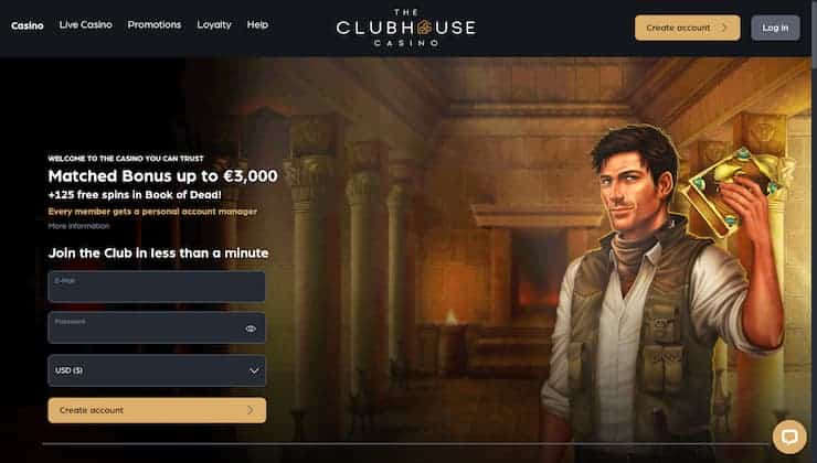 Clubhouse Casino Review