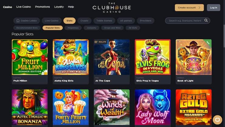 Clubhouse Casino Slots