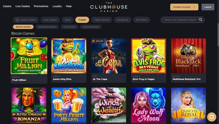 Clubhouse Casino Games