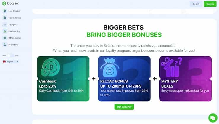 Bets.io Loyalty Program