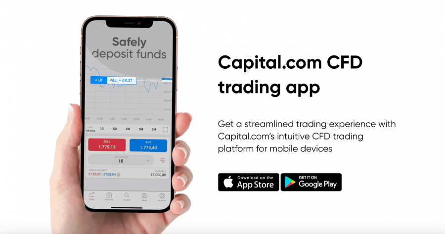 Capital.com mobile app