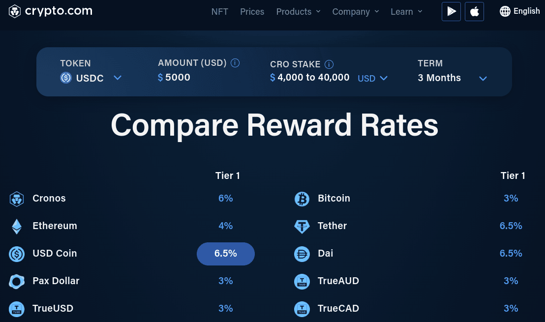 Crypto.com staking