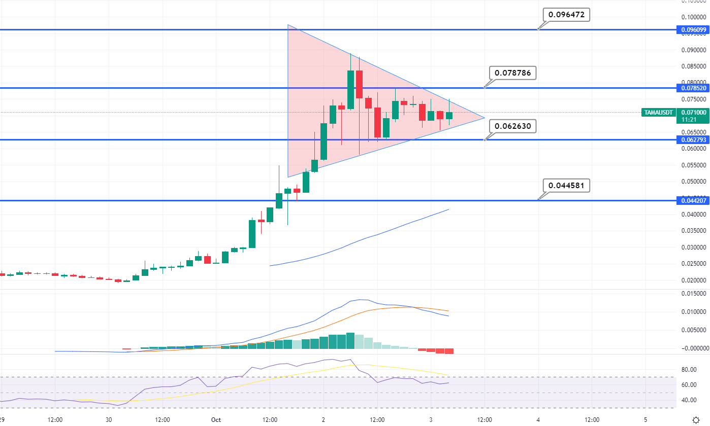 Tamadoge Price Chart 