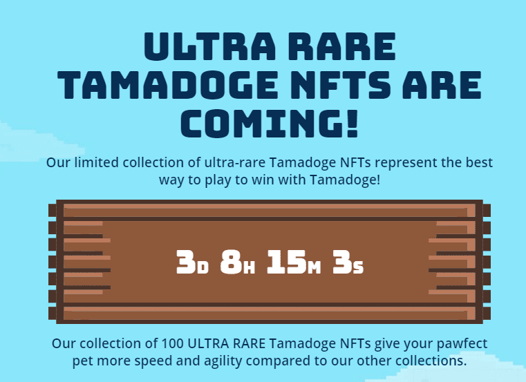 Tamadoge NFT Countdown