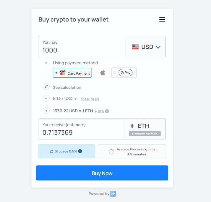 Acquista eth IMPT