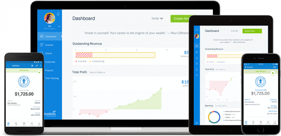 FreshBooks — Best Automotive CRM For Ease of Use