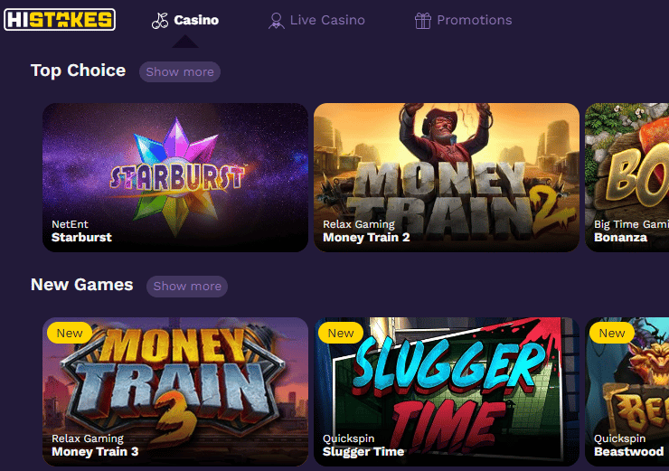 Histakes casino