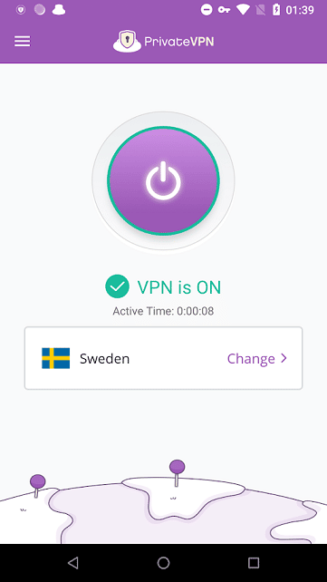 private vpn Android interface