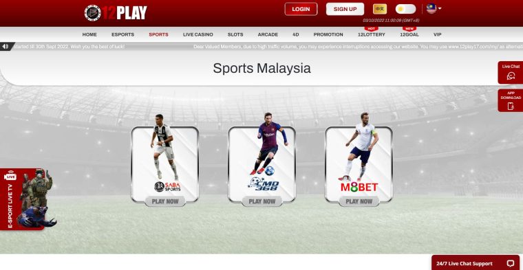12Play - Top Online Betting Site in Malaysia