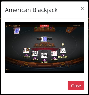 American Blackjack MyB Casino