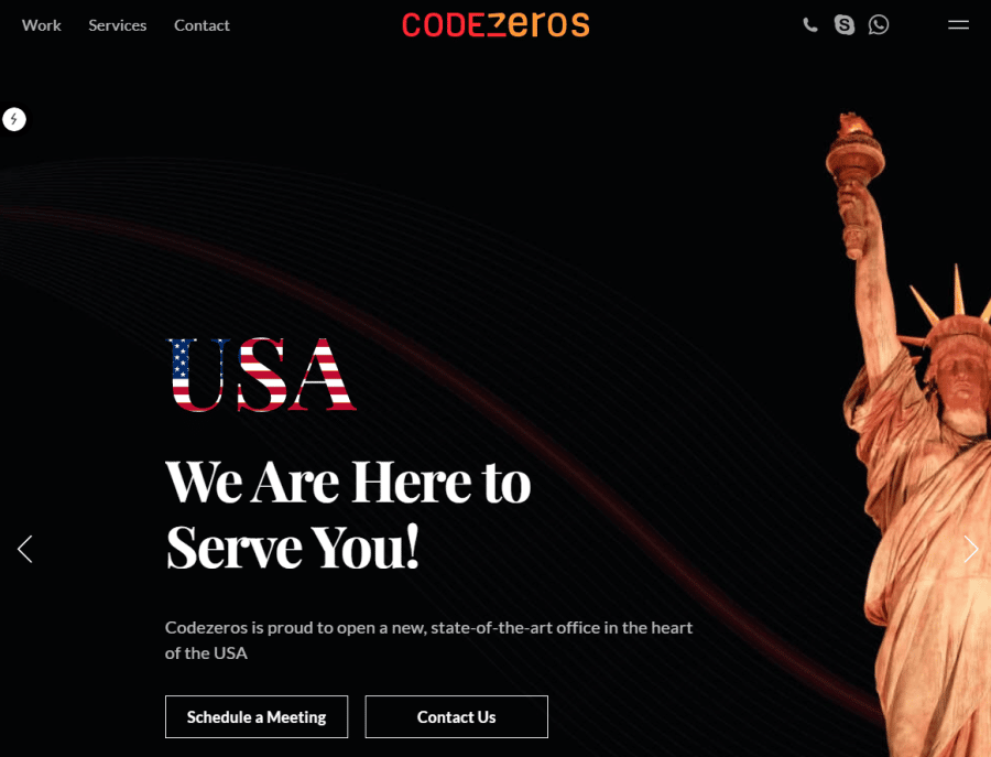 CodeZeros website