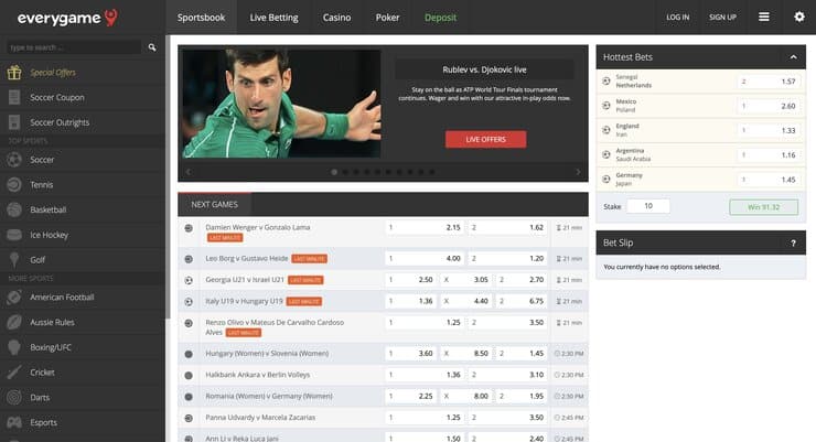 EveryGame Sports Betting