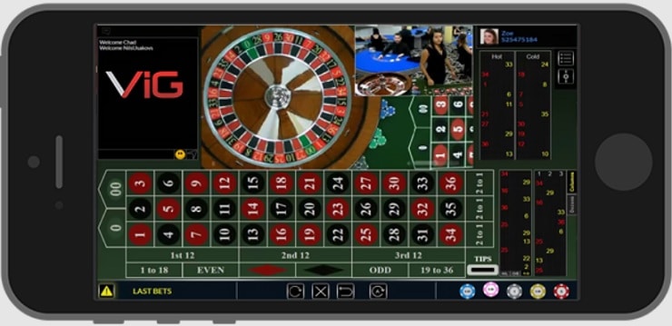 Mobile Live Casino Roulette