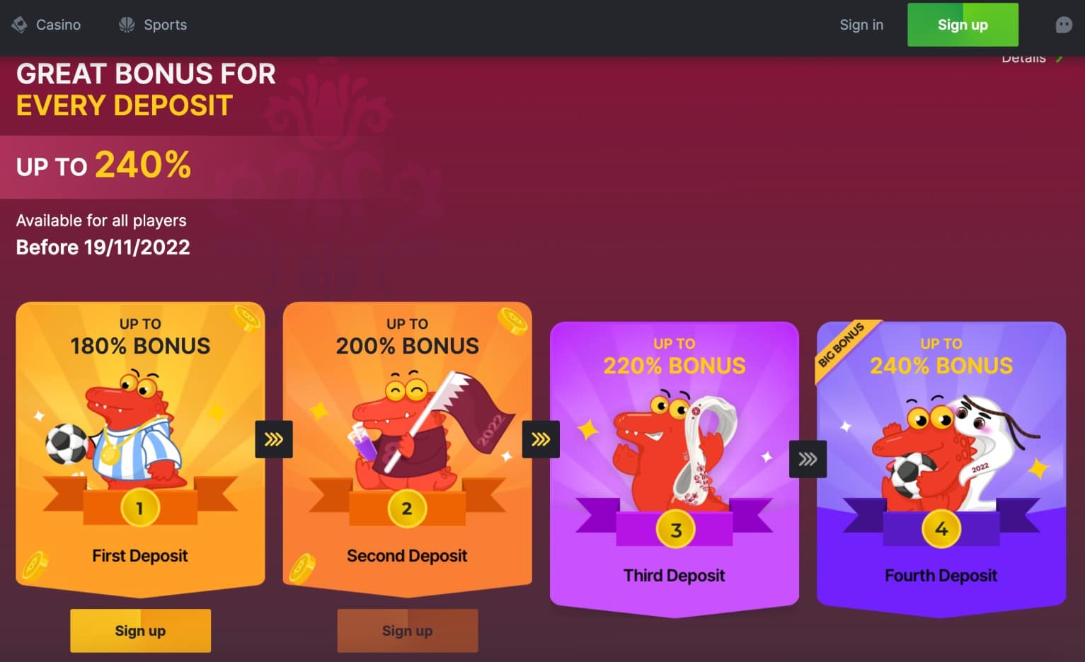 BC.Game Matched Deposit Bonus