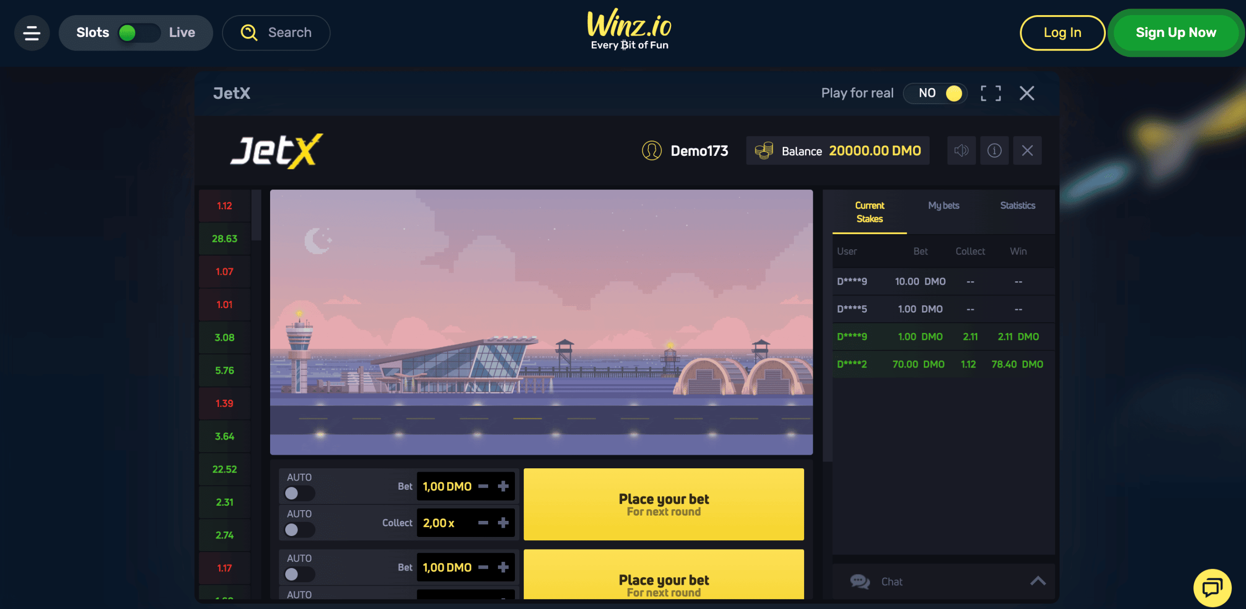 Winz.io Crash казино