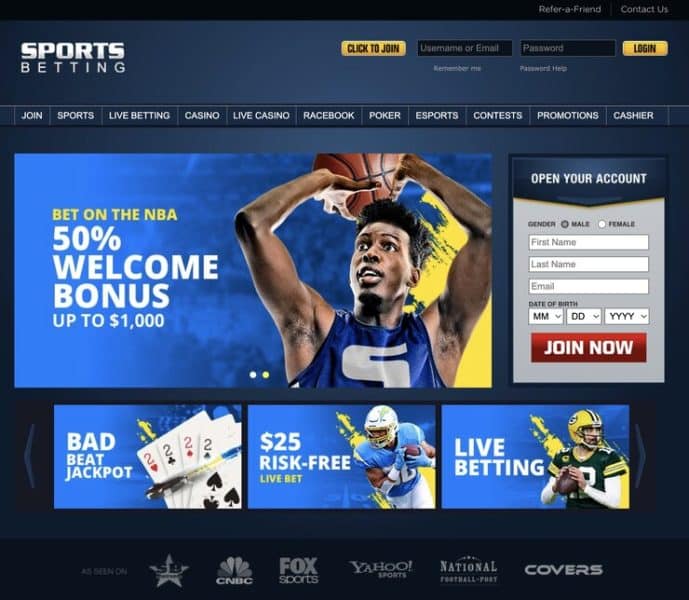 Sports Betting Homepage