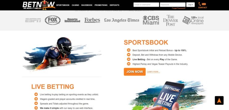 BetNow for online sports betting in NC