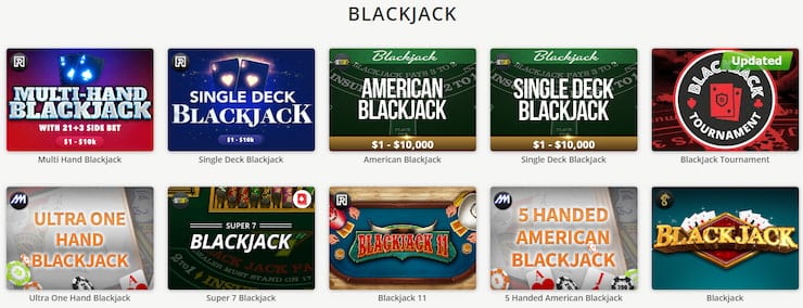 BetOnline Casino Blackjack Games