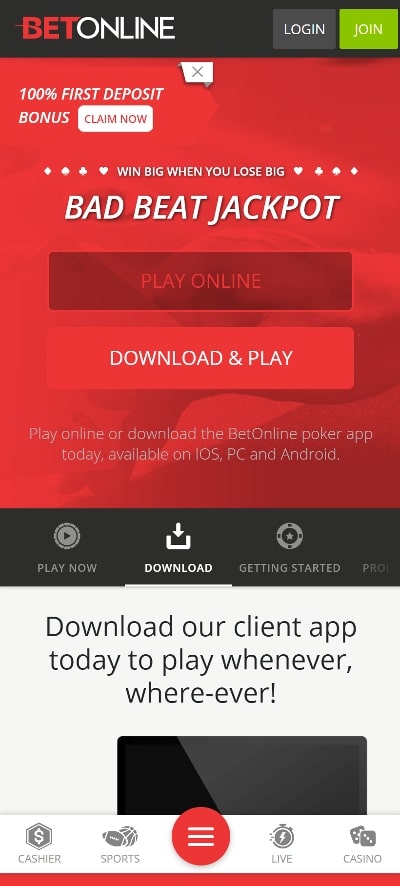 BetOnline Casino App Poker Tournaments