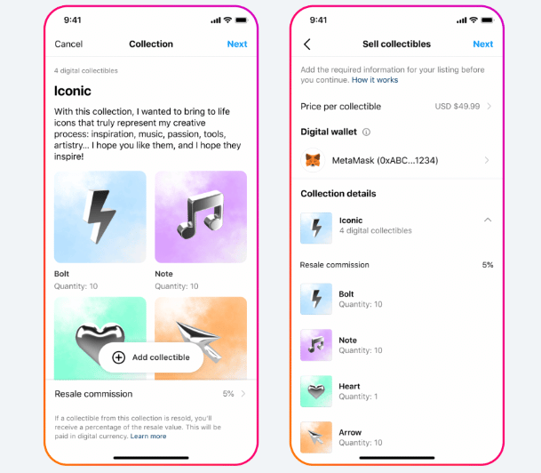 instagram to let creators sell nfts