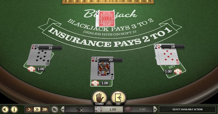 Single Deck Blackjack Online
