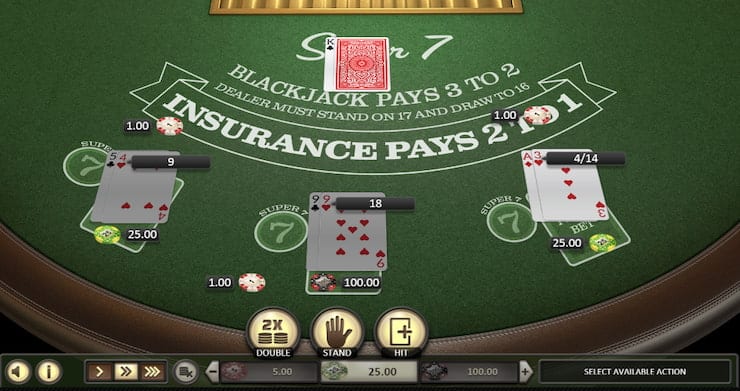 super 7 blackjack online casino