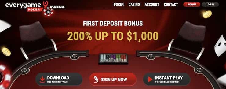 Everygame homepage - The best IN online poker platforms 