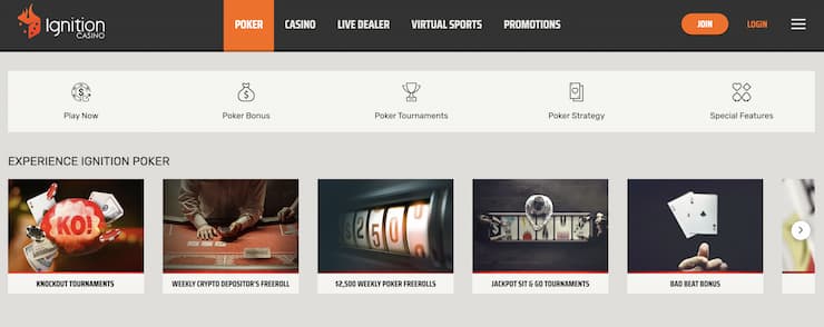 Ignition homepage - The best IN online poker sites