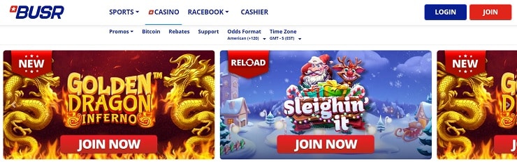 BUSR Casino Canada Homepage