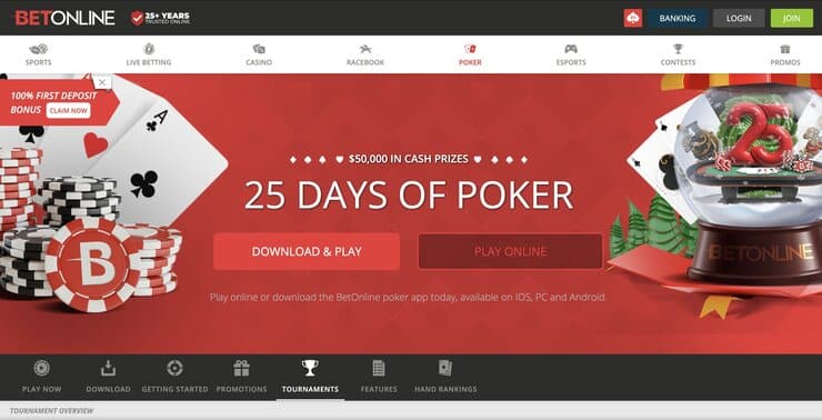 BetOnline Poker Site Pennsylvania