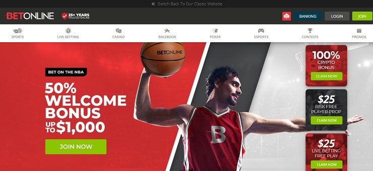 BetOnline Step 1