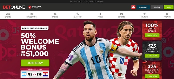 BetOnline Welcome Bonuses
