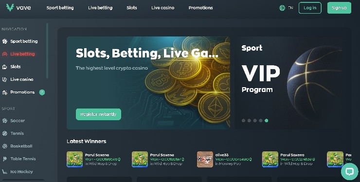 Betting sites in Sweden - Vave