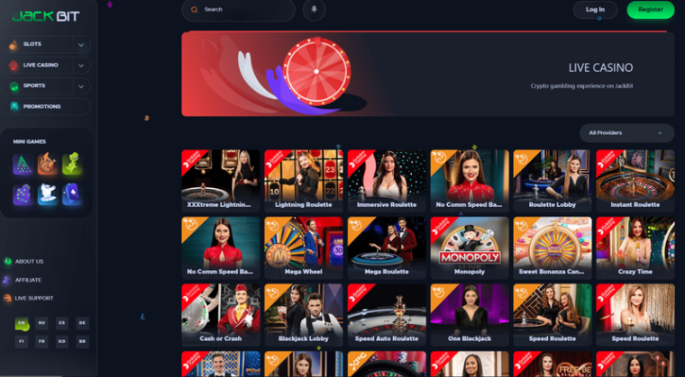 JackBit Live Casino