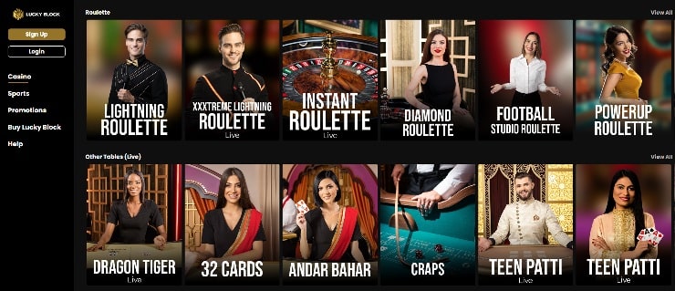 Live Roulette India - Lucky Block