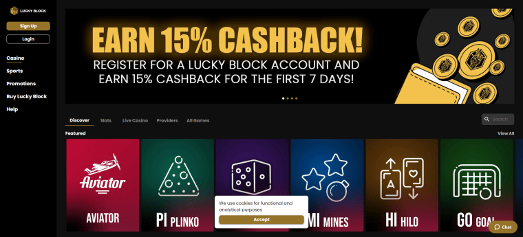 Lucky Block 15% Bonus and No Nonsense Easy Withdrawals Win - Buy LBLOCK