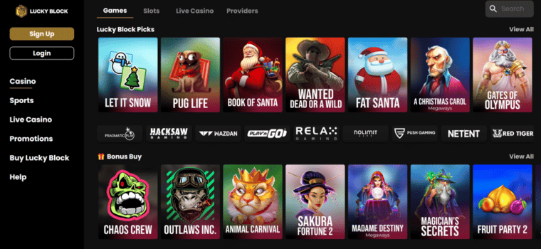 Lucky Block Casino & Sportsbook on X: 💰💰💰 Win big at