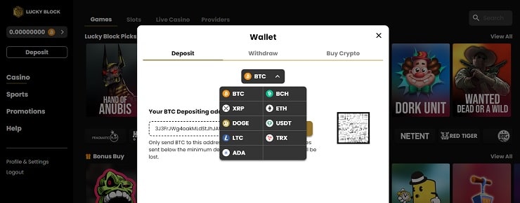 Lucky Block Deposit for Casino Streaming
