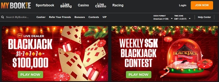 MyBookie Casino Blackjack Promos for Real Money