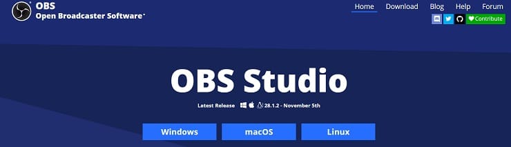 OBS Studio Homepage for Casino Stream